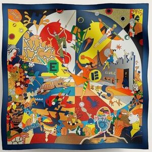 Hermes silk scarf